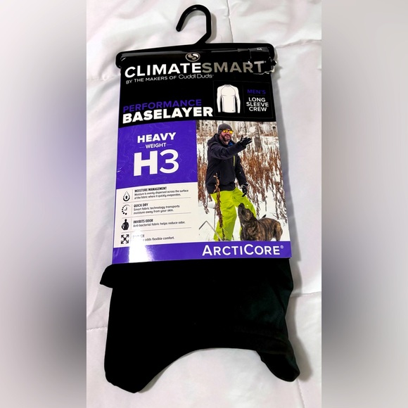 Climatesmart Mens Heavy Weight Black Arcticore Cuddl Duds - Picture 1 of 4